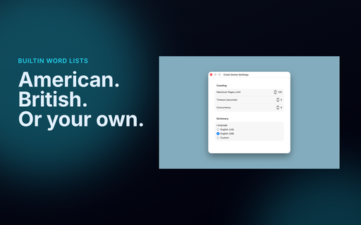 Crawl Sense Settings