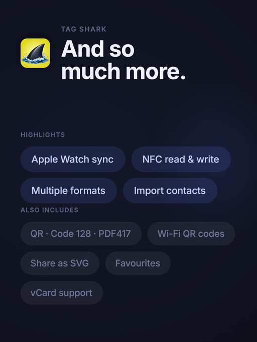 Tag Shark Features