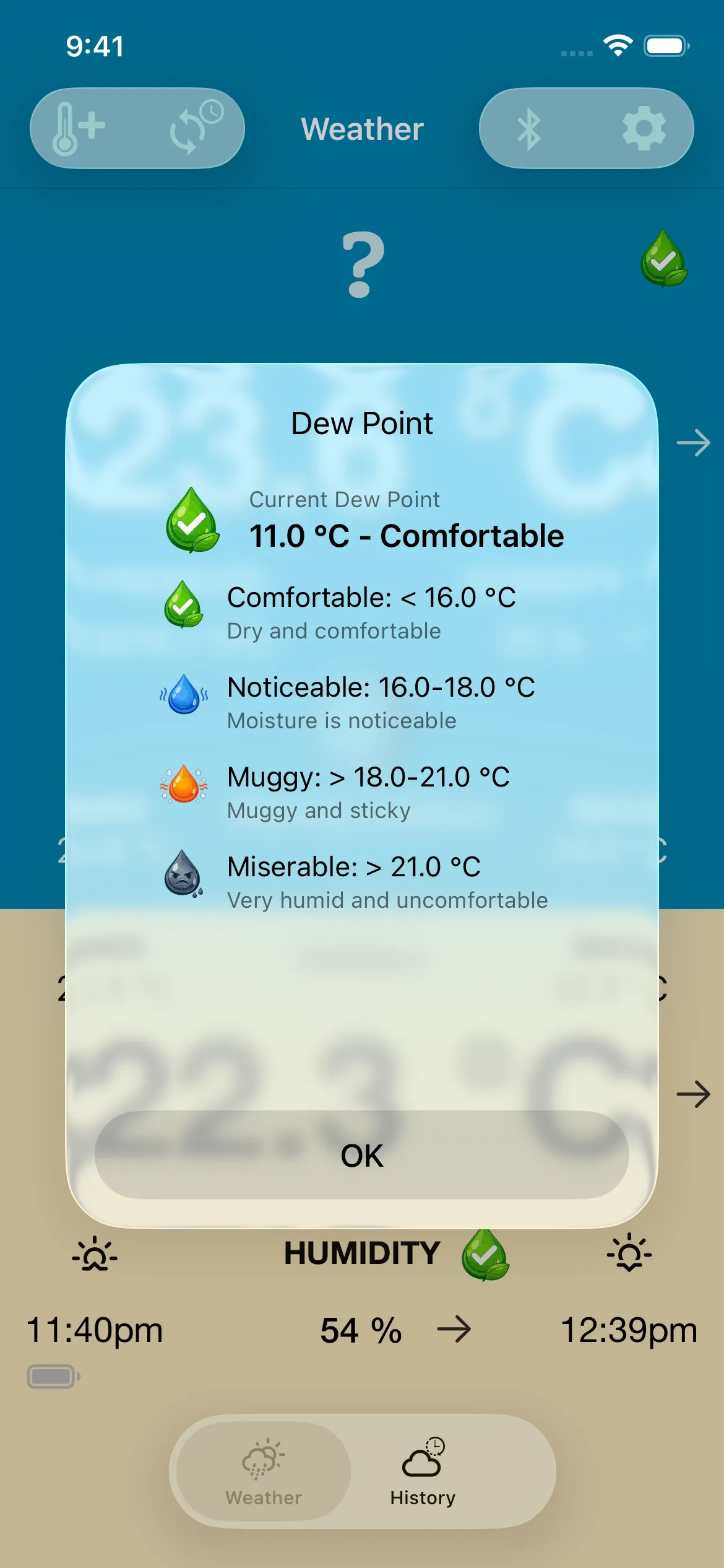 Weather Monitor Dew Point